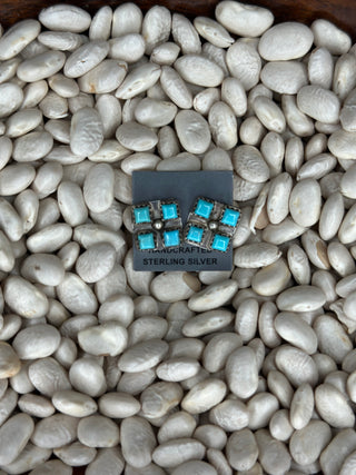 The Turquoise Diamond Studs
