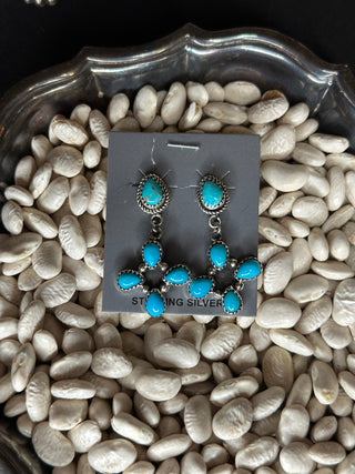 The Crossed Turquoise Earrings