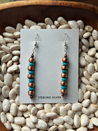The Copper x Turquoise Pearl Earrings