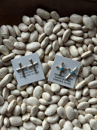 The Baby Cross Earrings