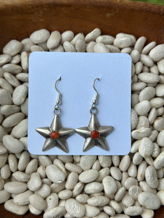 The Coral Star Earrings