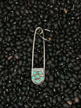 Turquoise Pin Keychain