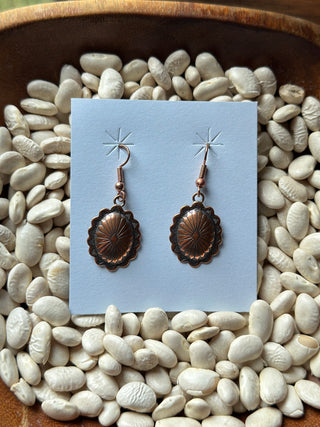 The Copper Concho Earrings