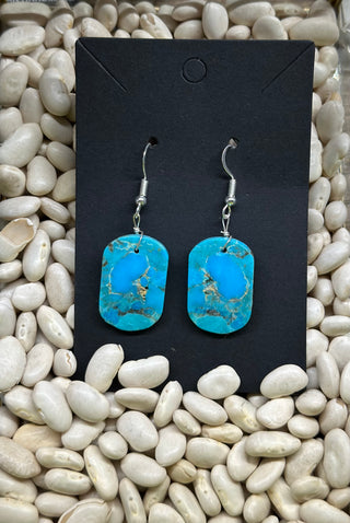 The Turquoise Slab Earrings