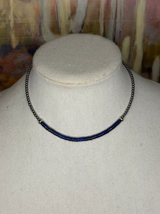 The Lazuli Pearl Choker
