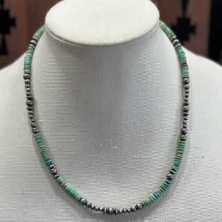 The Royston Rondelle x Sterling Pearl Necklace