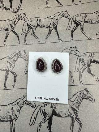 The Purple Studs-Earrings-The Wild Horse Co.-The Wild Horse Co. Women's Native American Jewelry in Washington, OK.