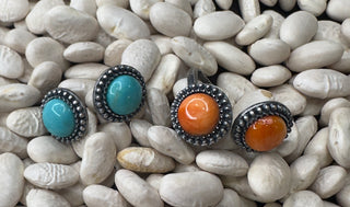 Double Stone Ring-The Wild Horse Co.-The Wild Horse Co. Women's Native American Jewelry in Washington, OK.