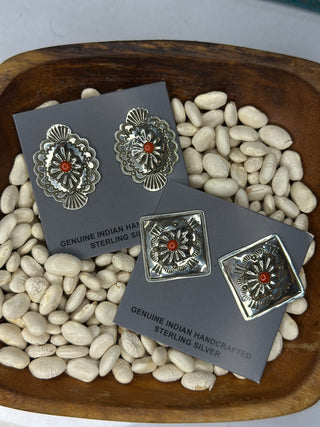 The Coral Concho Studs