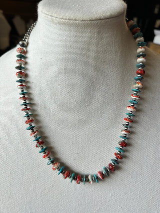 The Red x Turquoise Necklace