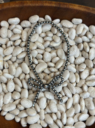 Sterling Silver Pearl Bow Bracelet