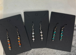 The Wyo Earrings-Navajo Pearls-The Wild Horse Co.-The Wild Horse Co. Women's Native American Jewelry in Washington, OK.