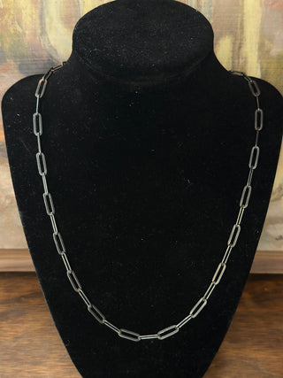 Oxidized Paperclip Chain