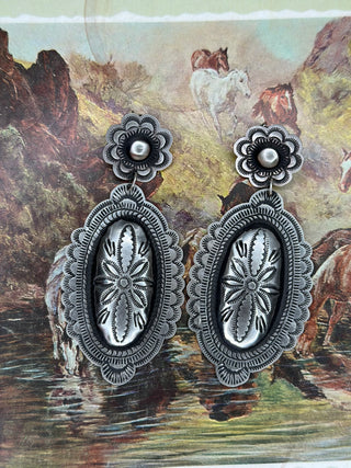 The Flora Studs-Earrings-The Wild Horse Co.-The Wild Horse Co. Women's Native American Jewelry in Washington, OK.