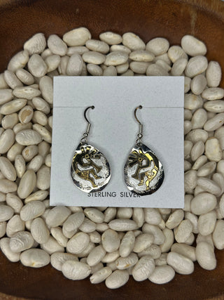 The Golden Kokapelli Earrings
