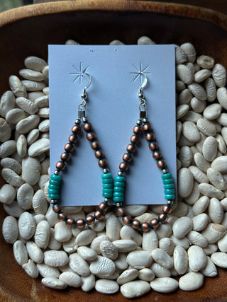 The Copper x Turquoise Earrings
