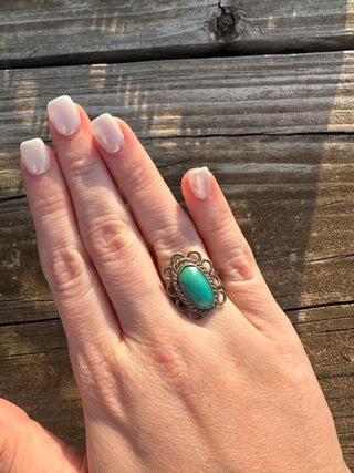 The Fava Ring-The Wild Horse Co.-The Wild Horse Co. Women's Native American Jewelry in Washington, OK.