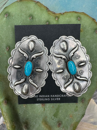 The Benson Earrings-Earrings-The Wild Horse Co.-The Wild Horse Co. Women's Native American Jewelry in Washington, OK.