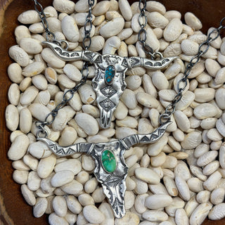 The Stamped Longhorn Necklace