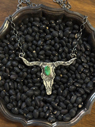 The Stamped Longhorn Necklace