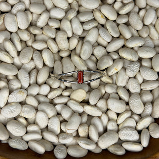Red Coral Rectangle Baby Cuff