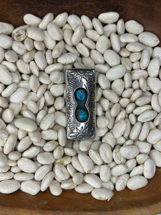 The Double Turquoise Money Clip