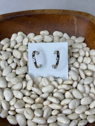 The Carved Hoop Earrings