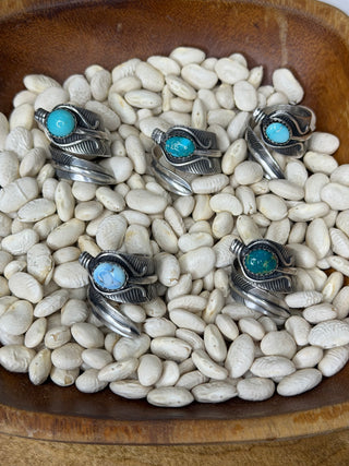 The Stoned Feather Rings