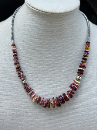 The Mauve Rondelle Necklace