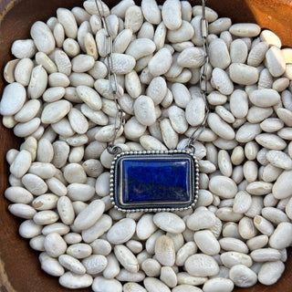 The Large Lapis Bar Necklace