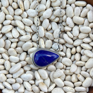 The Lapis Teardrop Necklace