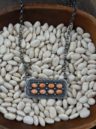 The Spiny Multi Stone Bar Necklace
