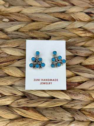 The Turquoise Tiered Studs