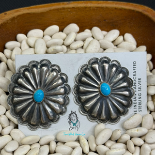 The Turquoise Concho Studs