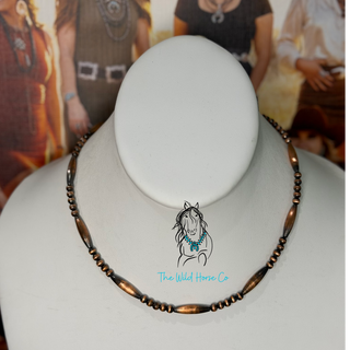 The Copper Melon Bead Necklace