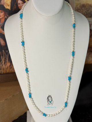 The Turq x Freshwater Pearl Necklace