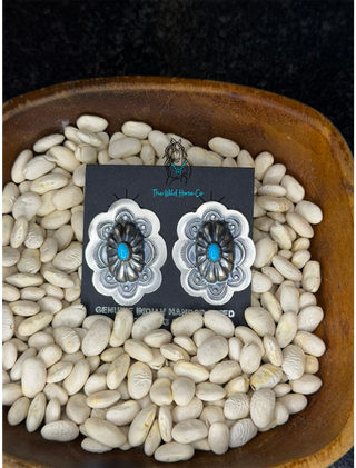 The Lavina Concho Earrings