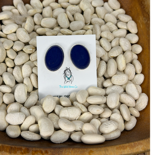 The Lazuli Oval Studs