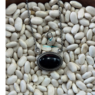 The Onyx Oval Necklace