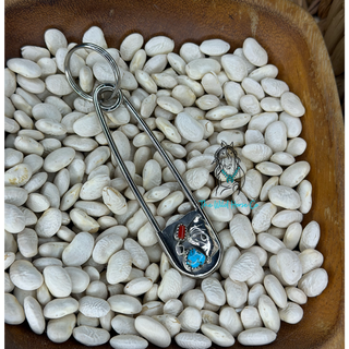 The Turquoise x Red Coral Pin Keychain
