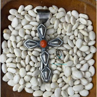 The Chimney Coral Cross Pendant
