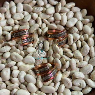 The Copper x Silver Adjustable Rings
