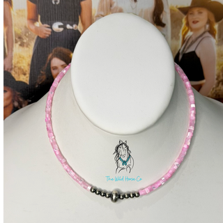 The Pink Shell Choker