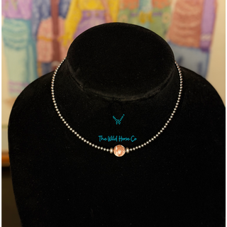 The Wild Horse x Sterling Pearl Choker
